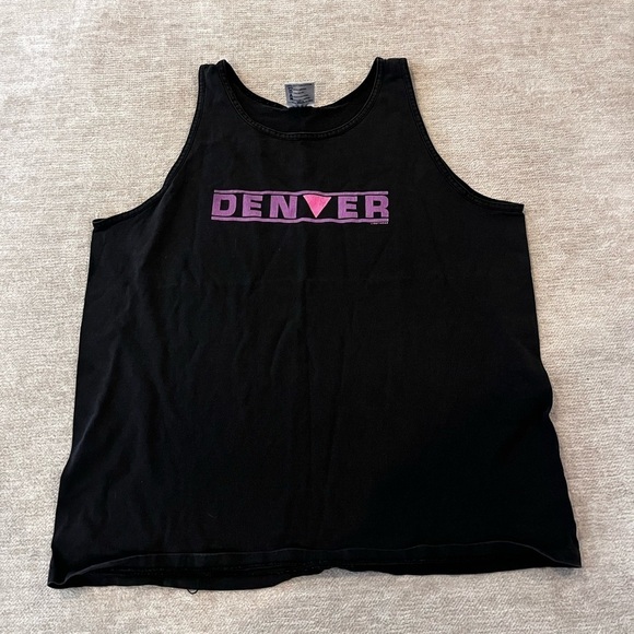 Vintage Oneita Power T Denver Bro Tank Top Size Large - Picture 1 of 5